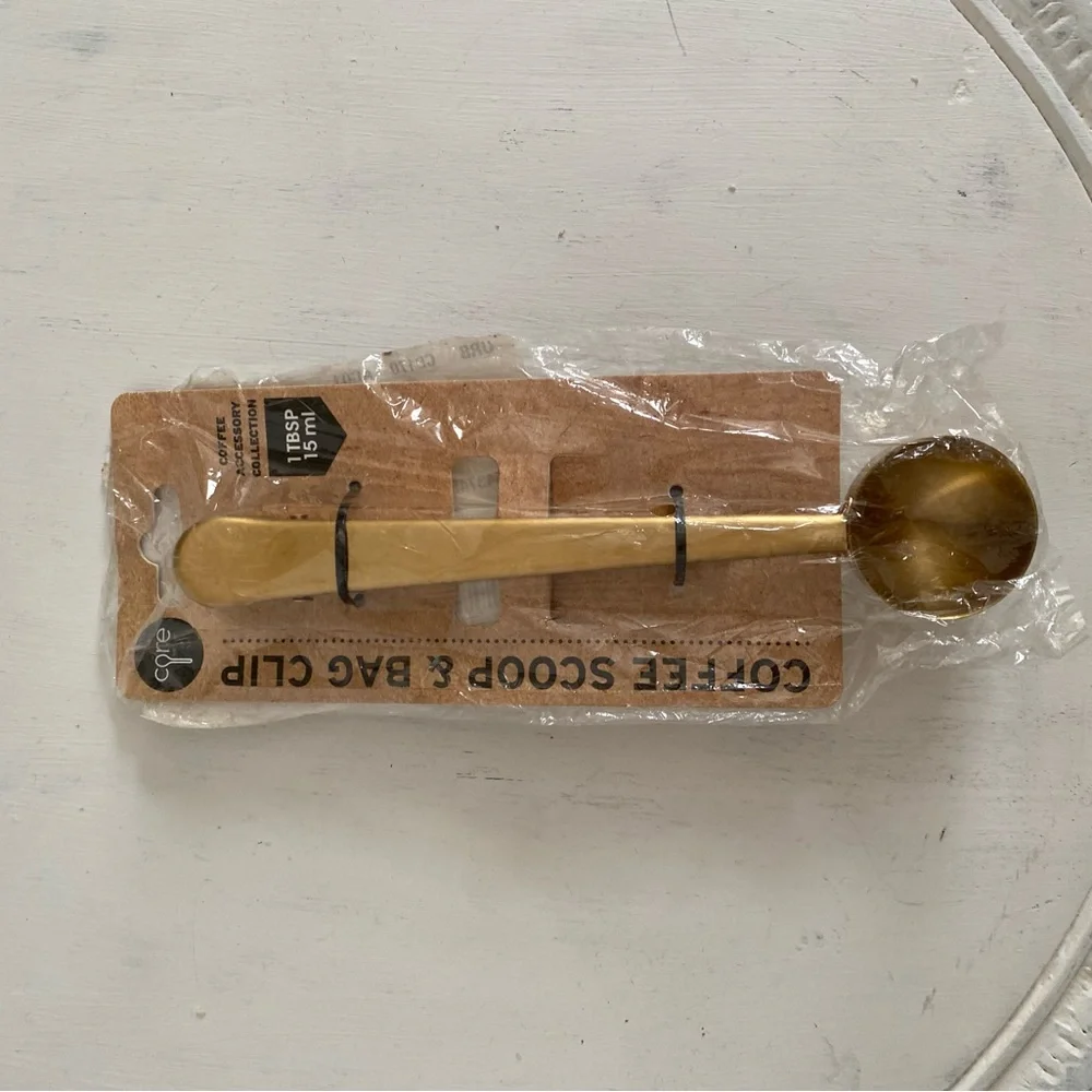 Urban Outffiters GOLD COFFEE SCOOP clip new